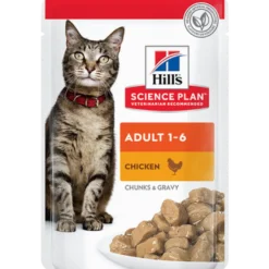 Hills Science Plan Feline Adult Chicken Turkey Pouch - Wet Cat Food 12 x 85 g