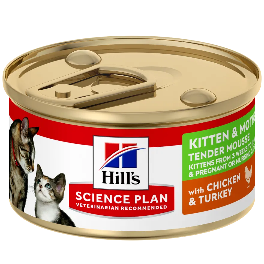 Hills SP Feline Kitten Mousse Chicken & Turkey Can 85 g