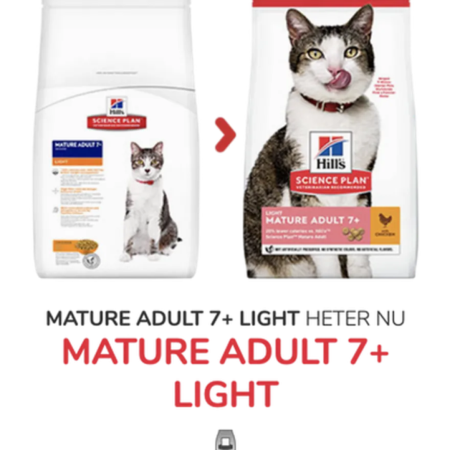 Hills SP Feline Mature 7+ Light Chicken 1,5kg