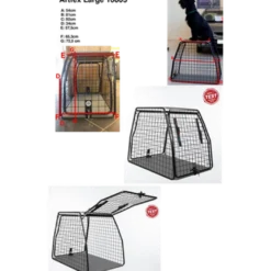 Hundbur - Black Large - 10003 - 92x65.3x72.5 cm