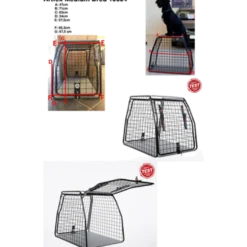 Hundebur - Svart Medium Bred -10004 - 83x65,3x67,5 cm