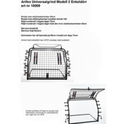 Hundegrind Model 2 Single Svart - 10009 - 90x75 cm