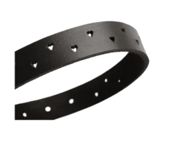 Hundehalsbånd Aalborg Soul i kuskinn svart XS 30 - hals 21-25 cm