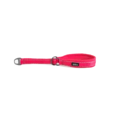 Hundehalsbånd Rufus halv jern 15 mm x 25-35 cm Rosa