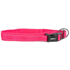 Hundehalsbånd Rufus justerbar 25 mm x 45-55 cm Rosa
