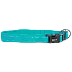 Hundehalsbånd Rufus justerbar 25 mm x 45-55 cm Turkis