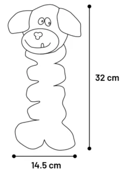 Hundeleke Bungee Dog, 32 cm