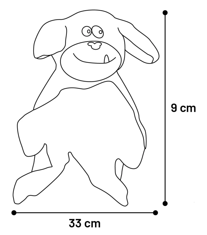 Hundeleke Flat Dog, 33 cm