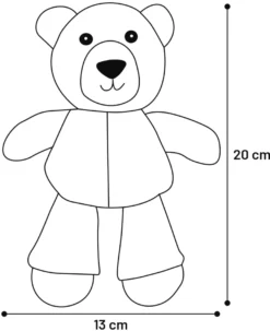 Hundeleke Nilak Bear med TPR-føtter, 20 cm