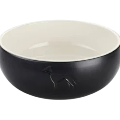 Hunde- og kattefôrskål Lund Ceramic Black 900 ml