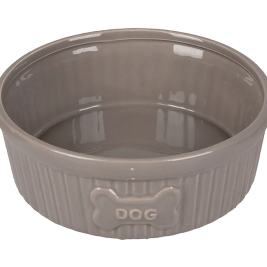 Hundeskål Mabel Ceramic Taupe 640 ml, Ø 15 cm