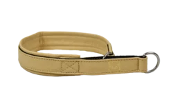 Hundhalsband Halvstryp Skinn Beige 30cm