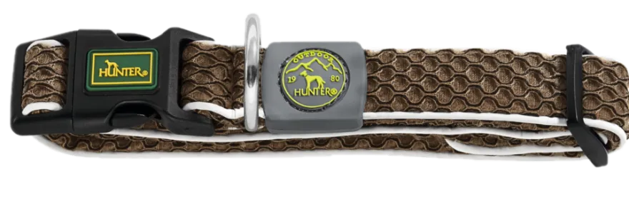 Hundhalsband Hilo Vario Basic Mesh Brun