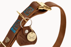 Hundhalsband Sansibar Cognac