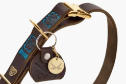 Hundhalsband Sansibar Mörkbrun