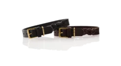 Hundhalsband Sansibar Solid Cow Leather Svart