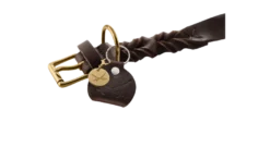 Hundhalsband Sansibar Solid Cow Leather Svart