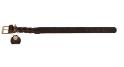 Hundhalsband Sansibar Solid Cow Leather Mörkbrun