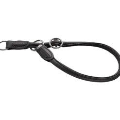 Hundhalsband Ställbart Round & Soft Halvstryp Svart
