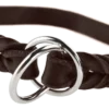 Hundhalsband Ställbart Solid Education Halvstryp Brun