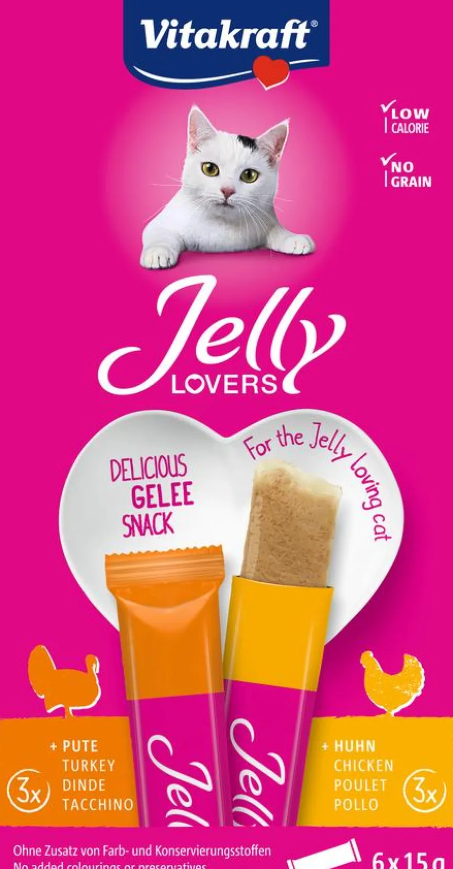 Jelly Lovers Kylling/kalkun - Kylling/kalkun 6 x 15 gram