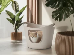 Kattebakke Flex-a-loo Mokka 48,5×48,5×39 cm
