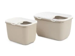 Katteboks Hop i Giant med tak, 74x50x43cm, Beige