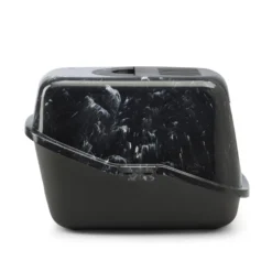Katteboks Nestor Marble Black White-Black 56x39x38cm.