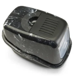 Katteboks Nestor Marble Black White-Black 56x39x38cm.