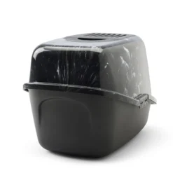 Katteboks Nestor Marble Black White-Black 56x39x38cm.
