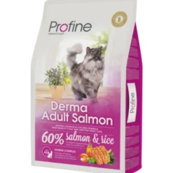 Kattetørrfôr Derma Adult Laks og kylling 2 kg