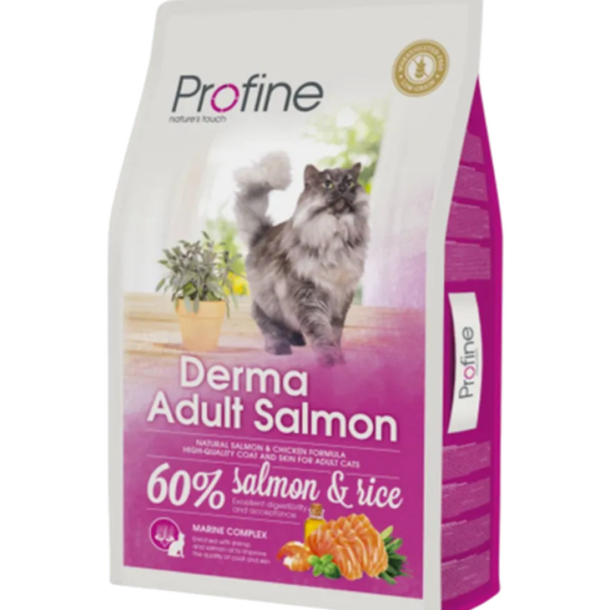Kattetørrfôr Derma Adult Laks og kylling 2 kg
