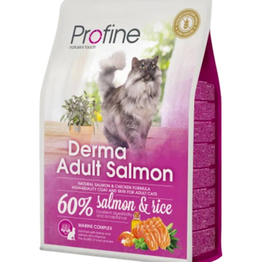Kattetørrfôr Derma Adult Laks og kylling 2 kg