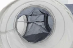 Kattetunnel 4-veis, nylon, ø 20 x 50 cm/tunnel, hvit/grå