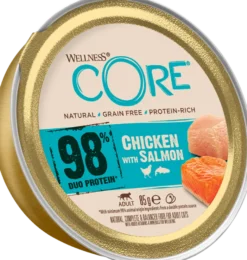 Katt 98 % kylling/laks-paté 85 g
