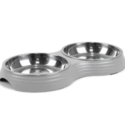Kattmatbar Ripple Grå S/M, 2x200ml, 28x15x3cm