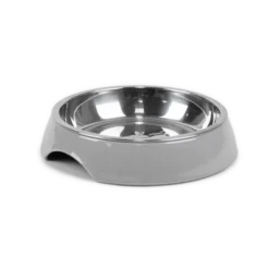 Kattmatskål Solid Grå S/M, 200ml, 14x14x3cm