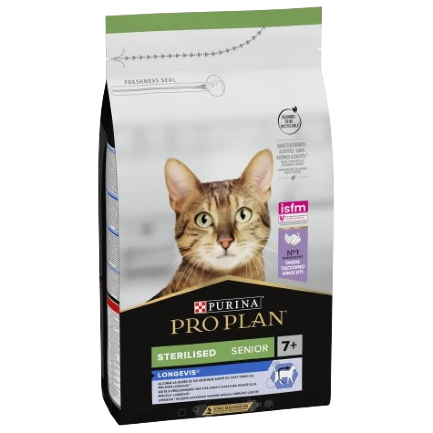 Katt Senior Sterilisert 7+ Longevis Kalkun 1,5 kg