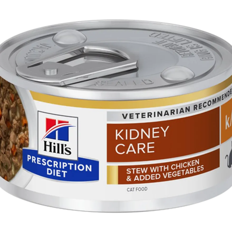 k/d Kidney Care Chicken & Vegetables Stew Canned - Wet Cat Food 82 g x 24