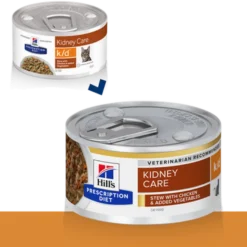k/d Kidney Care Chicken & Vegetables Stew Canned - Wet Cat Food 82 g x 24