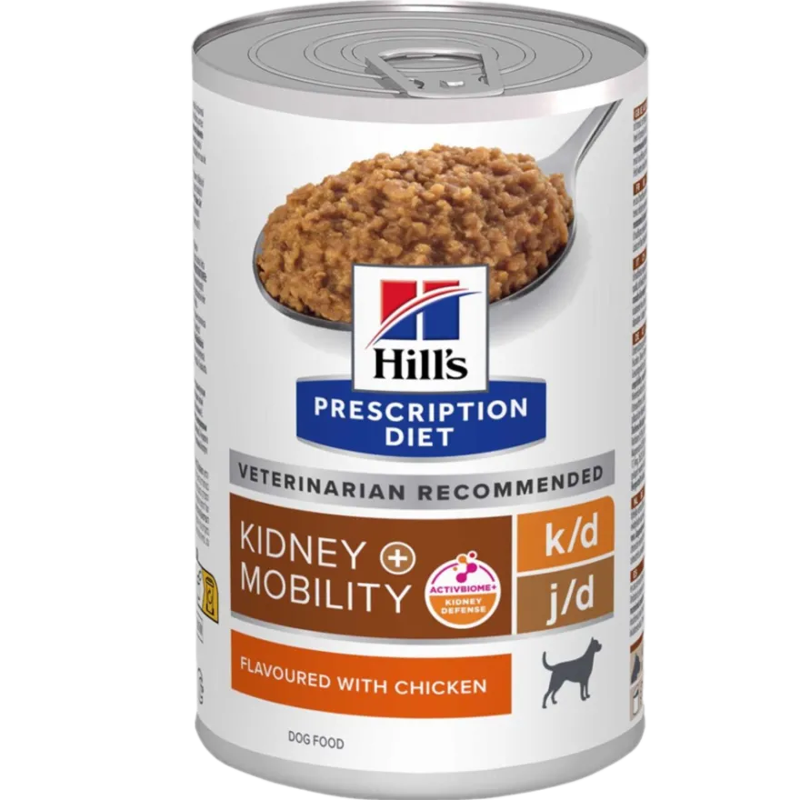 k/d + Mobility Kidney Care Chicken Hermetikk - Våtfôr til hund 370 g