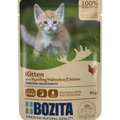 Kitten Kylling i saus i pose 12 x 85g