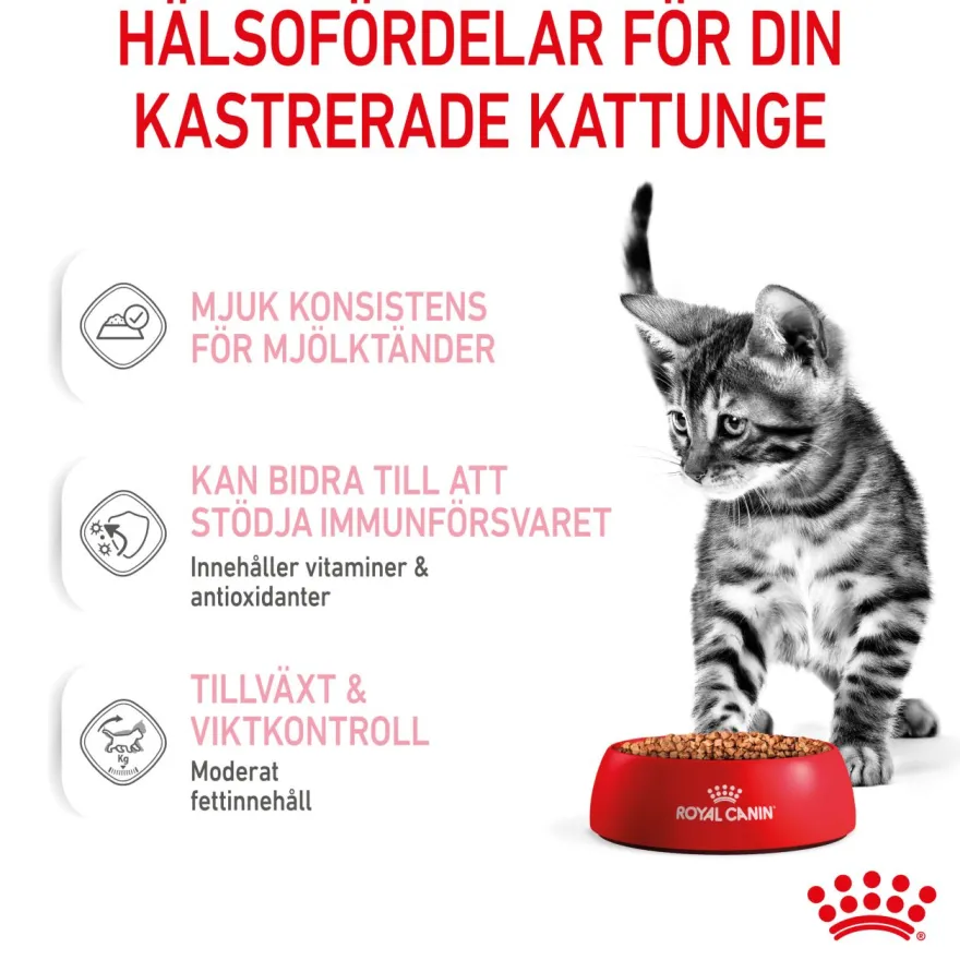 Kitten Sterilised Gravy Våtfôr for kattunger 85 g x 12 stk