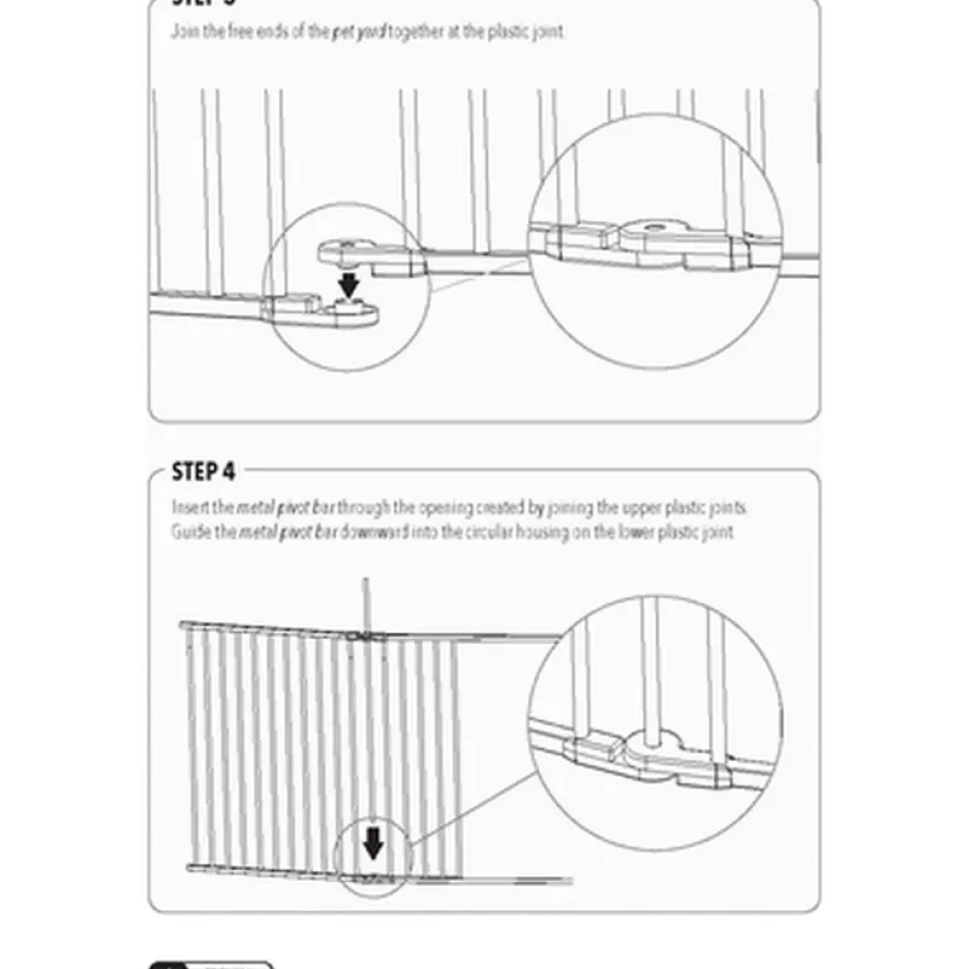 Konvertibel kjæledyrgrind for kjæledyr Hvit 366 x 71 cm