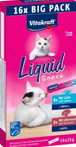 Liquid Snack Multipack lever + laks 16x15g