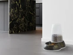Loop Food Store Large Marble 3,0 L - Marmor svart gull 32,5x22x29 cm