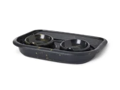 Matbar Butler Marble svart gull, 45x36x8cm, 2x300ml