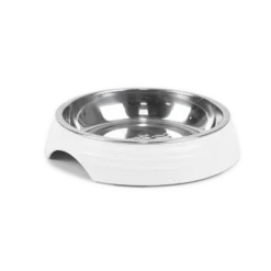 Matskål for katt Ripple White S/M, 200 ml, 14x14x3 cm