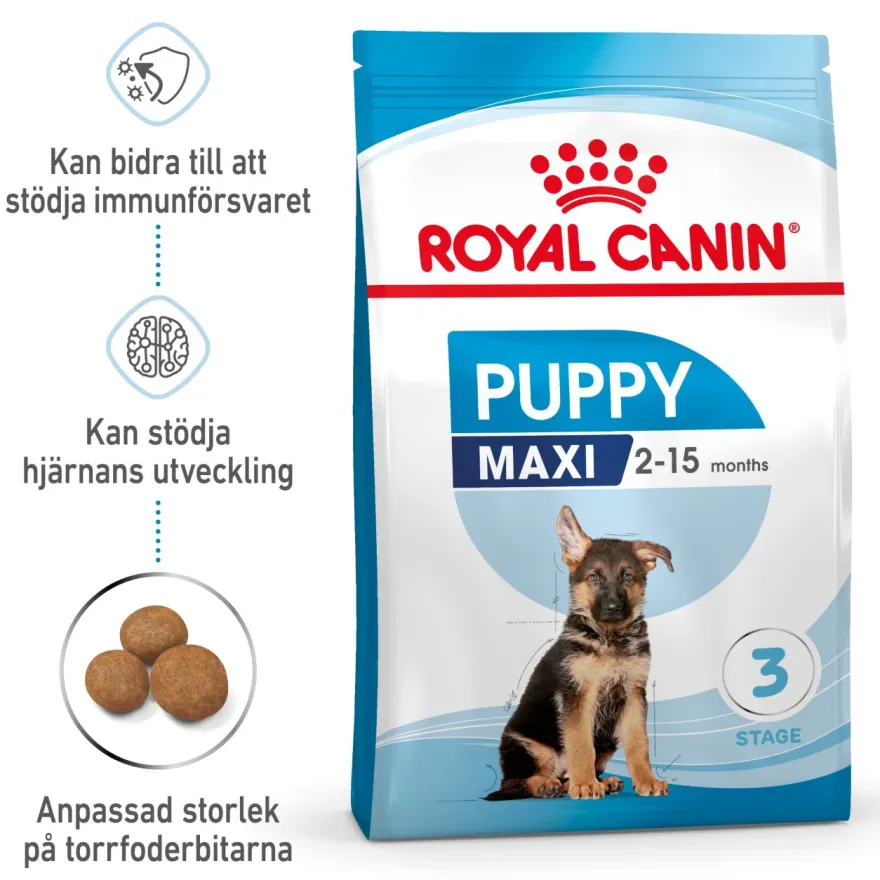 Maxi Puppy tørrfôr for valper 15 kg