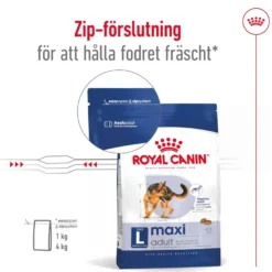 Maxi Voksen tørrfôr for hunder 15 kg + 3 kg